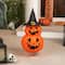 Northlight; 34" Jack-O'-Lanterns in Witch's Hat Outdoor Halloween Decoration; Category:Outdoor Halloween Decorations; Image:5
